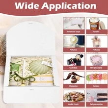 3/5/15PCs Gift Boxes With Lids, White Black 10.6X8X3.2 Inch Gift Boxes, Bridesmaid Proposal Box With Ribbon, Kraft Paper Boxes For Wedding, Packaging, Present, Birthday, Christmas, Party - White - View 7