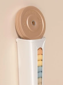 1pc/wall-mounted Underwear Storage Box, Sock Storage Box, Removable Punch-free Storage Artifact - White - View 7