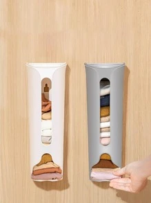 1 Gói Túi Rác Treo Tường Nhà Tổ Chức Màu Xám PP No Punch Hộp Bảo Quản Quần Áo Hộ Gia Đình - Xám - Xem 6