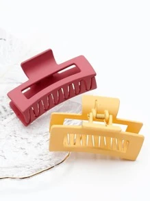 4入組素色髮爪 - 彩色 - 查看 7