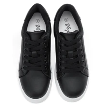 Vepose Women's Fashion Sneakers ,8003L Casual Leather Sneakers,Lace Up Walking Shoes