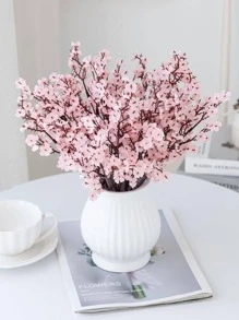 1/3/6 件人造花、满天星花束、婚礼、家居装饰、餐厅、卧室、花瓶、装饰品、户外花园、花篮、情人节礼物装饰、派对和聚会、DIY 花环、手工材料 - 淺粉色 - 查看 3