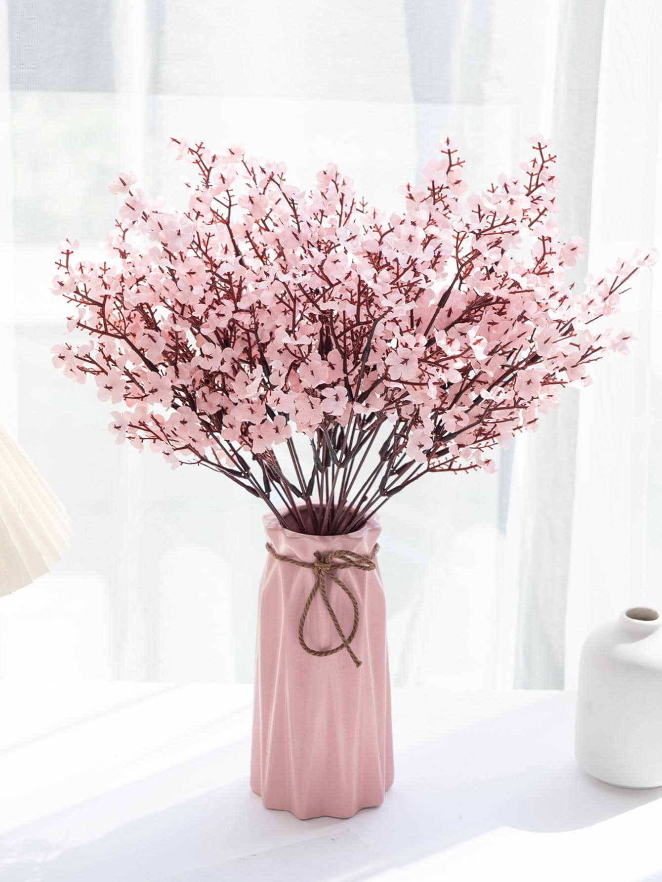 1/3/6 件人造花、满天星花束、婚礼、家居装饰、餐厅、卧室、花瓶、装饰品、户外花园、花篮、情人节礼物装饰、派对和聚会、DIY 花环、手工材料 - 淺粉色 - 查看 1