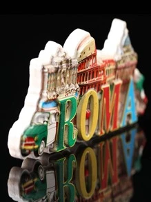 Imán De Refrigerador 3d Creativo De Recuerdo De Viaje De Italia Roma De Resina (estilo Aleatorio) - Multicolor - Ver 2