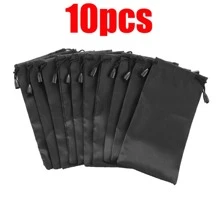 10Pcs Portable Soft Cloth Waterproof Sunglasses Bag Microfiber Dust Storage Pouch Glasses Carry Bag Eyewear Case Container School Supplies School Accessories Back To School Universty Students Organizer