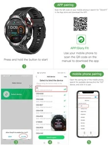 Hombres 1 pieza azul de silicona con tira deportivo fecha monitoreo de frecuencia cardíaca seguimiento del sueño multifunción redondo esfera inteligente compatible con Androids iPhone - Azul - Ver 11