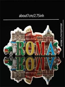 Imán De Refrigerador 3d Creativo De Recuerdo De Viaje De Italia Roma De Resina (estilo Aleatorio) - Multicolor - Ver 7