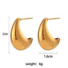 Minimalist Hoop Earrings - Yellow Gold - View 6