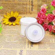 1入組50ML無氣泵罐空亞克力按奶油乳液瓶可填充化妝品容器便攜旅行化妝工具 - 白色 - 查看 7