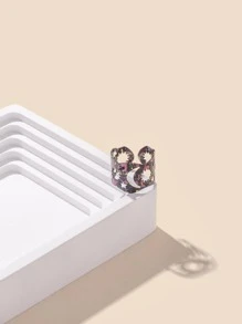 1 Thời Trang Đầm Xòe Hoa Văn Sơn Ngôi Sao Rỗng & Mặt Trăng Vòng Đeo Tay Cho Nữ Trang Trí Hàng Ngày - Nhiều màu - Xem 4