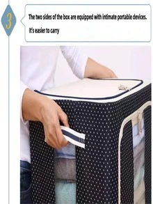 1入組被子收納袋 - 藏蓝色 - 查看 8