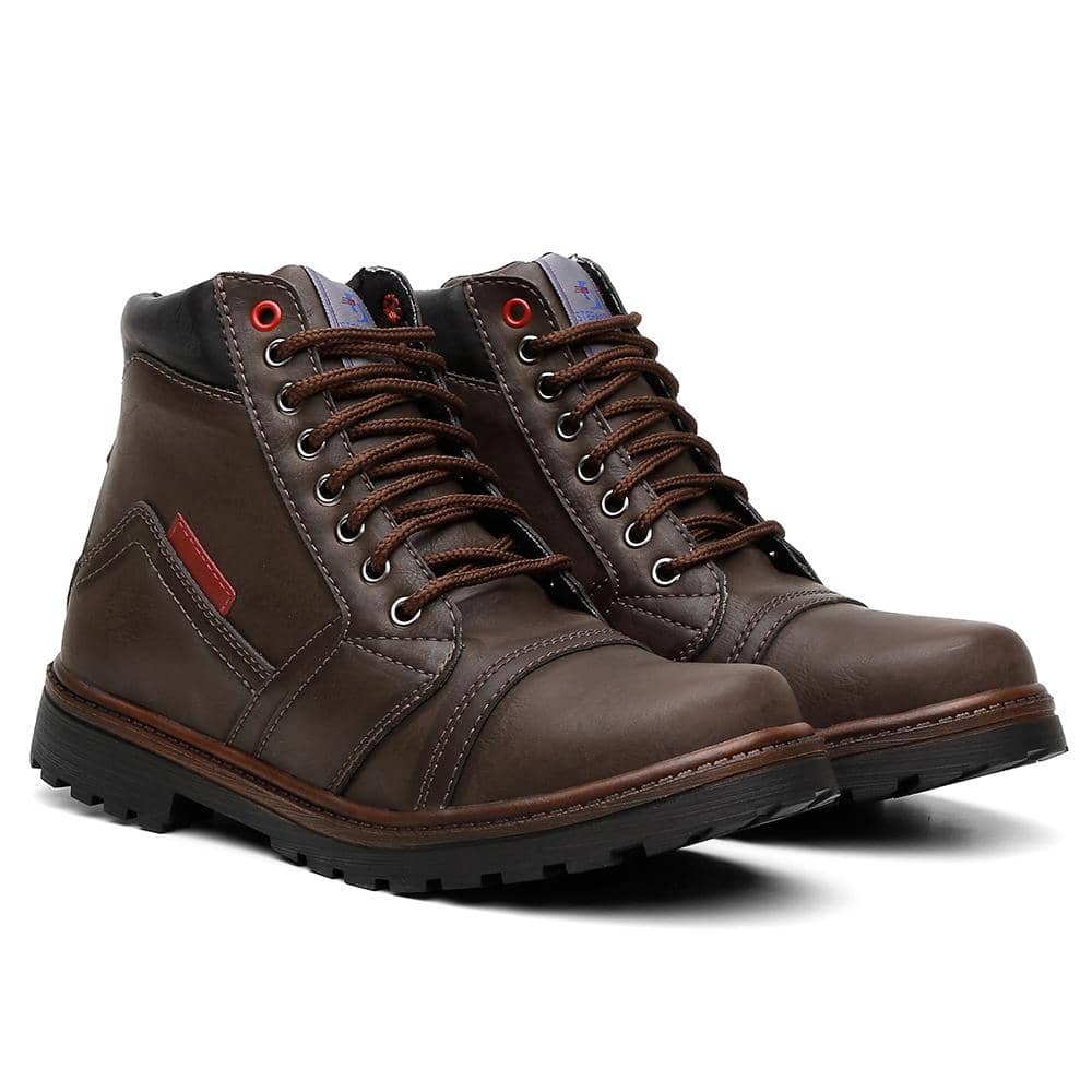 Men Boots - Coffee Brown - View 1