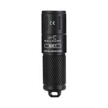 skilhunt 1pc 180 Lumens USB-C Rechargeable Mini Keychain LED Flashlight NICHIA 219-F V2 R90 500 - Black - View 1