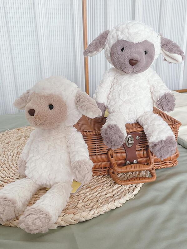13.77in Lamb Plush Toys Cuddly Fluffy Sheep Toy Plushies Nursery Soft