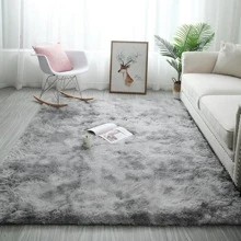 Tapetes para Sala Modernos Gris Alfombra Recamara Grande Alfombra Felpa para Sala de Estar Tapete Peludo Mullida Súper Suave Tapete Decorativo para Dormitorio Cuarto -40x60CM - Gris Oscuro - Ver 1