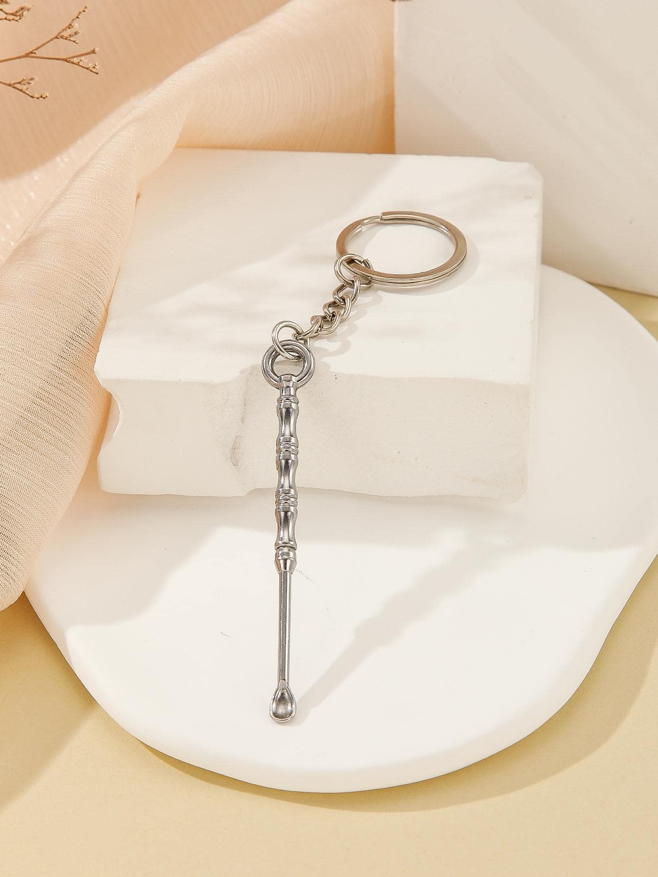 Công cụ làm sạch tai phụ nữ Móc khóa sáng tạo quyến rũ - Bạc - Xem 1