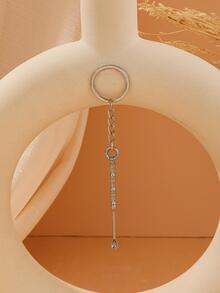 Công cụ làm sạch tai phụ nữ Móc khóa sáng tạo quyến rũ - Bạc - Xem 2