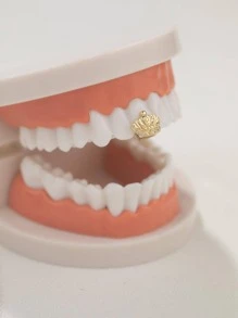 con diseño de corona brackets dentales - Amarillo Oro - Ver 1