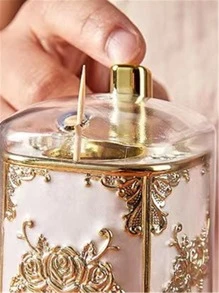 1pc Internet Celebrity High-End Press Type Toothpick Box, Automatic Pop-Up Toothpick Holder For Home Living Room And Restaurant, And European Style Fashionable And Creative Toothpick Holder Storage Box - White - View 5