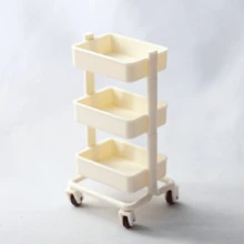 1pc Mini Cute Handcart For Children's Gift - White - View 1