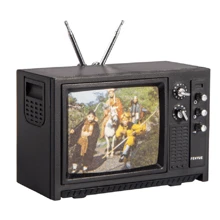 1pc Mini Simulation TV Miniature Ornament Of Small Household Appliance - Black - View 1