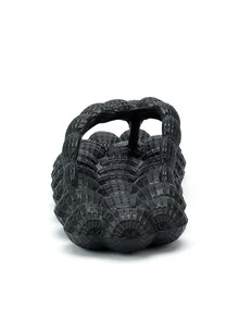 Women Bubble Flip Flops, Preppy  EVA Slippers - 黑色 - 查看 9