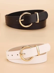 2入組圓扣皮帶