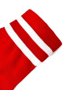 足球襪過膝足球運動襪男女,防滑透氣 - 紅色 - 查看 2