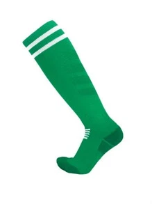 男女適用足球運動過膝高筒襪,運動壓縮長襪透氣且防滑 - 綠色 - 查看 2
