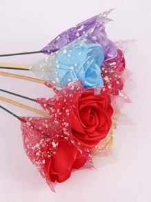 1 Cuộn Bao Bì Hoa Trắng Lưới Tuyết, Giáng Sinh - trắng - Xem 4