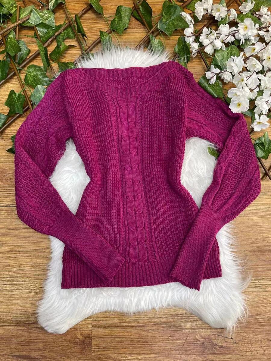Women Sweaters - Màu tím - Xem 1
