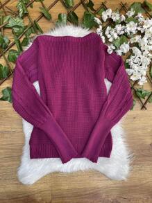 Women Sweaters - Màu tím - Xem 2