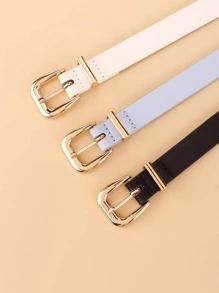Thắt lưng nữ thời trang khóa vuông 3 chiếc cho cuộc sống hàng ngày - Nhiều màu - Xem 2