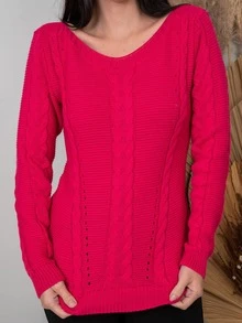 Women Winter Coats - Màu Hồng Tươi - Xem 3