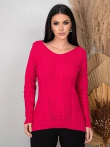 Women Winter Coats - Màu Hồng Tươi - Xem 4