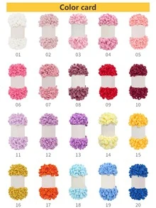 1條白色指環編織線，柔軟舒適，用於編織毯子、衣服、圍巾，固定線圈尺寸，DIY編織，適合初學者 - 白色 - 查看 9