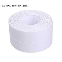 1pc PVC Tape, Modern White Waterproof Strong Adhesive Patch For Home - White - View 6