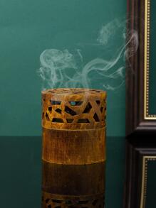 1pc Resin Incense Burner, Arabian Style Bakhoor Incense Holder, Rama Decorative Incense Burner, Home Decor, Room Decor, Party & Festival Decoration Gifts Birthday Graduation - Bronze - View 5