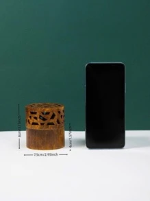 1pc Resin Incense Burner, Arabian Style Bakhoor Incense Holder, Rama Decorative Incense Burner, Home Decor, Room Decor, Party & Festival Decoration Gifts Birthday Graduation - Bronze - View 4