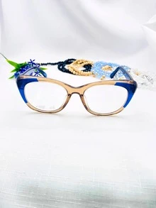 Eyeglasses - 藍色 - 查看 3