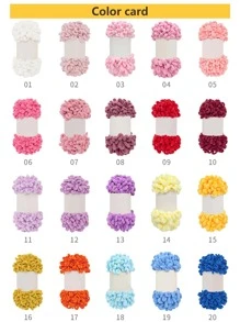 1條粉色手指環編織線，柔軟舒適，用於編織毯子、衣服、圍巾，固定線圈尺寸，DIY編織，適合初學者 - 粉色 - 查看 9