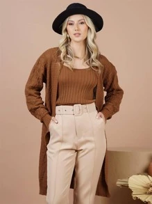 Women Cardigans - بني - مشاهدة 4