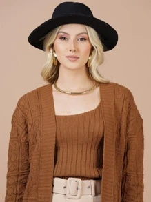 Women Cardigans - بني - مشاهدة 8