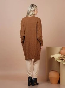Women Cardigans - بني - مشاهدة 9