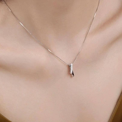 1 Thời Trang Đính Đá Cubic Zirconia Hình Học Mặt Dây Chuyền Vòng Cổ Cho Nữ Trang Trí Hàng Ngày