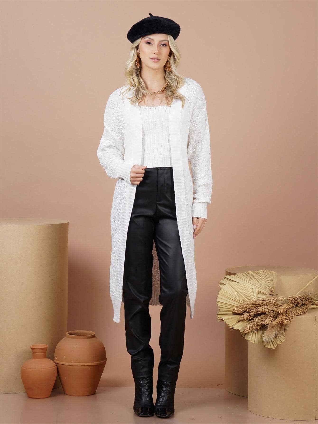 Women Cardigans - White - View 1