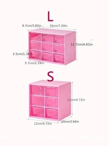 1pc Multi-grid Jewelry Storage Box, Modern Clear Dust-proof Jewelry Box For Home - White - View 4