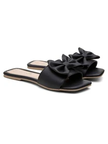 Women Flat Sandals - Black - View 3