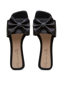 Women Flat Sandals - Black - View 5