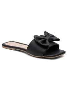 Women Flat Sandals - Black - View 4